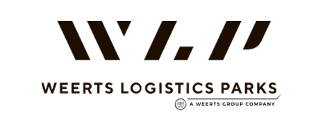Logo van Weerts Logistics Parks met de letters "WLP".